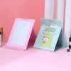 Mirrors Cute Creative Folding Mirror Pocket Rectangular Desktop Cartoon Dressing Mirror Portable Compact Makeup Folding Princess Mirror