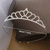 Acessórios de cabelo brilhando princesa cristal tiaras pérola tiara strass hoop coroa banda casamento