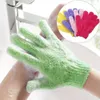 Serviettes, gants exfoliants hydratants pour les mains, boue de gommage pour le bain, frottement du dos, soins du corps de massage spa double face, emballage indépendant