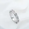 Klasyczny pierścień marki Pierścień Animal Casual All-Match Para Pierścień Grawerowane alfabet Rose złoto srebrne złoto dla mężczyzn i kobiet 24032518