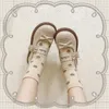 Casual schoenen Originele Japanse Lolita dames schattige strik Retro ronde neus Klein leer All-match zacht zusterplatform