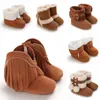 Stiefel VALEN SINA Winter Baby Süße Schuhe Braun Jungen und Mädchen Gehen Vorschule Bequem Weich 0-18M Geboren Warm Gestrickt