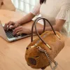 Totes Capybara Plush Shoulder Bag Chain Birthday Gifts Shopping Lady Creative Handbag For Daily Commuting Holiday