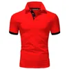 Polo de verano para hombre Hombre Busin Camiseta casual Transpirable Golf Sportwear Tops de manga corta para hombre Tamaño S-8XL A8Nt #