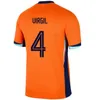 2024 Holanda MEMPHIS Futebol 24 25 Holanda Jersey F.DE JONG VIRGIL DUMFRIES BERGVJN Camisa Klaassen Blind de Ligt Gakpo Homens Crianças Fãs Jogador Masculino Mulher