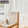 Curtains Hall Tulle Sheer Curtains for Living Room Bedroom White Voile Curtains for Kitchen Window Gauze Readymade Yarn Cortinas Wedding