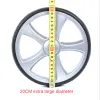 바구니 16%, 2PCS EVA 휠 쇼핑 카트 수하물 수화물 내마모성 Nonslip Damping Wheels 금속 베어링 직경 20cm