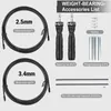 Crossfit Fitness Jump Rope Skip Speed Weighted Jump Ropes Professional Jumping Rope Set with Iron Block/Spare Rope/Tube 240319