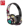 Fones de ouvido modelo privado P35 China-Chic graffiti fone de ouvido sem fio esportes música H240326