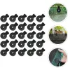 NETS 100 PCS Skugga Tyglås Plastklipp Awning Tält Tarp Fixing Outdoor Clamp Round Grip Clips Tunga krokar