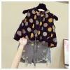 Damesblouses Shirts Mode Losse Chiffon Hol Polka Dot Blouse Kleding 2024 Lente Oversized Casual Plevieren Kantoor Dame Shir Ot6Fk