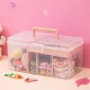 Werkzeuge Kinderhaarzubehör Aufbewahrungsbox Gummi -Band Babygurt Girl Hair Binde Haarnadel Schmuck Schmuck Schmuck Kessel Dressing Box