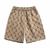 Summerversize vintage Shorts Men Plaid Printed Short Pants Fi Korean Streetwear Fitn Sweatpants Bottoms Ubranie Mężczyzna x5ay#