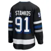 Tampa Custom Bay Lightning Hockey Jerseys 77 Victor Hedman 84 Tanner Jeannot Jonas Johansson 86 Nikita Kucherov 64 Tyler Motte 20 Nicholas Paul 88 Andrei Vasilevskiy