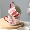 Tasses Tasse à café rétro nordique classique simple et belle protection de l'environnement bureau moderne couple eau