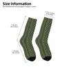 Men's Socks Retro Palestine Palestinian Hatta Kufiya Folk Pattern Basketball Polyester Crew For Unisex