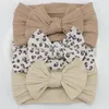 ヘアアクセサリー3pcs/set badegir headbands lot bows bows band born turasticbands turban kids Infant