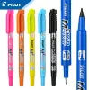 Markery 12PCS Japonia Pilot Twin Point Marker Pen Pen Pens Duble Głowa Pisanie Rysunek No ksylenowy biuro Scatms12