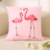 Yastık Nordic Flamingo Tropikal Yaprak Kapak Çiçek Polyester At ev dekorasyon kanepe dekoratif yastık kılıfı