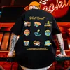 Summer Męski Katatak z krótkim rękawem O Neck T-shirt Men Outdoor Hip Hop Goth Ubrania Ogółe Top Y2K HARAJUKU TEES GYM Zabawny koszulka P9sk#