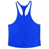 brand Casual Clothing Bodybuilding Tank Top Men Gym Fitn Vest Singlet Sleevel Shirt Solid Cott Muscle Sports Undershirt e38F#