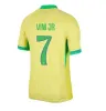 Brazil 2024 Soccer Jersey Fred Danilo Alex Sandro Gabriel Martinelli Gabriel Jesus Dani Alves National Team Home Away