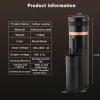 Tools 48mm New Adjustable Dial Burrs Grinders 420 Stainless Steel 7 Cores Conical Burr DC Mini Portable Electric Coffee Grinder