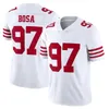 1 Deebo Samuel Sr 97 Nick Bosa Jersey George Kittle Deebo Samuel Jerry Rice Fred Warner Brock Purdy Christian McCaffrey Talanoa Hufanga Joe Montana Camisas de futebol