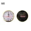 Wall Clocks 1PC Quartz Clock Insert Gold Trim Arabic Numeral Movement 65mm 80mm 90mm 105mm 110mm Round DIY Accessories