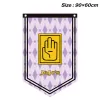 Akcesoria 90x60cm Bizarre Adventure Anime Banner Flag Flag Flag Flag Kurtyn Hanging Tkanin Plakat Cosplay Party Decor KTV Flag Prezent