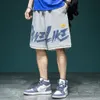 S-6XL Big Men's Shorts Summer Korean Fi Grey Basketball Shorts Harajuku High Street Men Clothing Men's Print Sweatpants G3FA#
