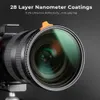 Filtres K F Concept 72mm ND2 à ND400 filtre d'objectif de caméra avec filtre Putter orange Fader HD facile à régler la densité neutre L2403