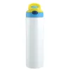12oz 20oz sublimering Kids Tumbler Children Water Bottle 350 Ml Blank White Sippy Cup with Flip Lid Straw Portable Stainless Steel Drinking Tumbler For Student