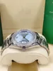 Herren Uhr Mechanical Watch Men Watch Day-Date 40mm Watch Ice Blue Diamond Dial Bewegung Automatische Herren Uhren