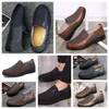 Ayakkabı Gai Sneaker Sıradan Ayakkabı Erkekler Tek İş Yuvarlak Toe Ayakkabı Sıradan Softs Sole Terlik Düz Erkekler Klasik Konforlu Deri Ayakkabı Nefes Alabilir Boyut 38-50
