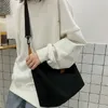 Shoulder Bags Fashion Canvas For Women Retro Casual Messenger Bag Girls Street Solid Color School Female Cross Body Sac