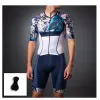 Tävlingssatser Mens Sport Short Jersey Suit 2024 Bike Uniform Set Men hylsa andningsbara triatlonkläder Jumpsuit Drop Delivery Sports Otqhy