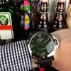 Designer Watches Pam Movement Panera Automatisk safir Mekanisk spegel 44mm 13mm Importerad kohudklockband med original PIN -spänne