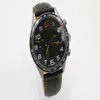 Hoogwaardige mannen MP4 12c Automatisch mechanisch horloge zwart tricolor roestvrijstalen wijzerplaat lederen band 45 mm289w