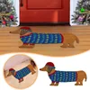カーペットクリスマス面白い犬のテーマ入り口のためのドアマットスリップバック付きキッチンラグクリームスローブランケット付きウェルカムマット