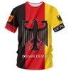 Duitsland Nationale Vlag Afdrukken T-shirt Fi Trend Harajuku Oversized T-shirt Leisure O-hals Korte Mouw Top Streetwear J18p #