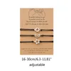 Bracelets de charme 3pcs Sun Moon et Star Amis Carte Correspondant Amitié Promesse Bracelet Longue Distance Partir Cadeau