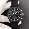 44 5MM CERAMIC CASE NATO STRAP CHRONOGRAPH CHRONO WATERPROOF ZF QUALITY AUTOMATIC MENS MEN WATCH 389101 WATCHES197z