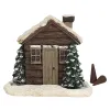 Burners Log Cabin Christmas Incense Cone Burner Chimney Hut Incense Cone Burner Table Centerpiece Display for Christmas Party Gifts
