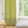 Cortinas de linho com textura de veludo, cortinas blackout para sala de estar, quarto de luxo, janela, tenda pronta, sombra 75%