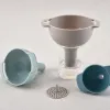 2024 Funnels Set Entonnoir à huile Casqueur de cuisine outils d'huile d'épices à eau à vin Foldage Filtre Fondnel Plastique Accessoires de cuisine - Pour l'huile de cuisine