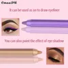 12st/Box Shimmer Eyeliner Eyeshadow Gel Pencil Lying Silkworm Pen Brighten Sparkling Makeup Eye Liner Set Shadow Cream Stick 240313