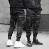 ribbs Harem Joggers Men Cargo Pant Streetwear 2023 Hip Hop Casual Pockets Track Pants Male Harajuku Fi Trousers Sweatpant V60G#