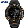 CWP SMAEL Montres 50m étanche Sport Casual Electronics Montres 1235 Plongée Natation Montre LED Clock Digital2618