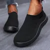 Sıradan Ayakkabı Kadın Spor Ayakkabıları Çorap Daireleri Üzerinde Düz Kayma Zapatillas Mujer Breather Sports Kadın Soafers
